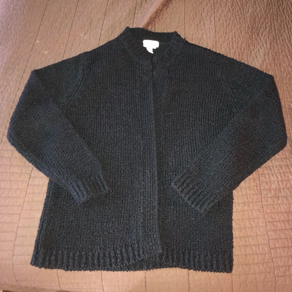Black Cardigan Sweater